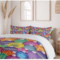 thumbnail image 6 of Ambesonne Christmas Duvet Cover Set, Colorful Xmas Balls, 2-Calking, Multicolor, 6 of 7