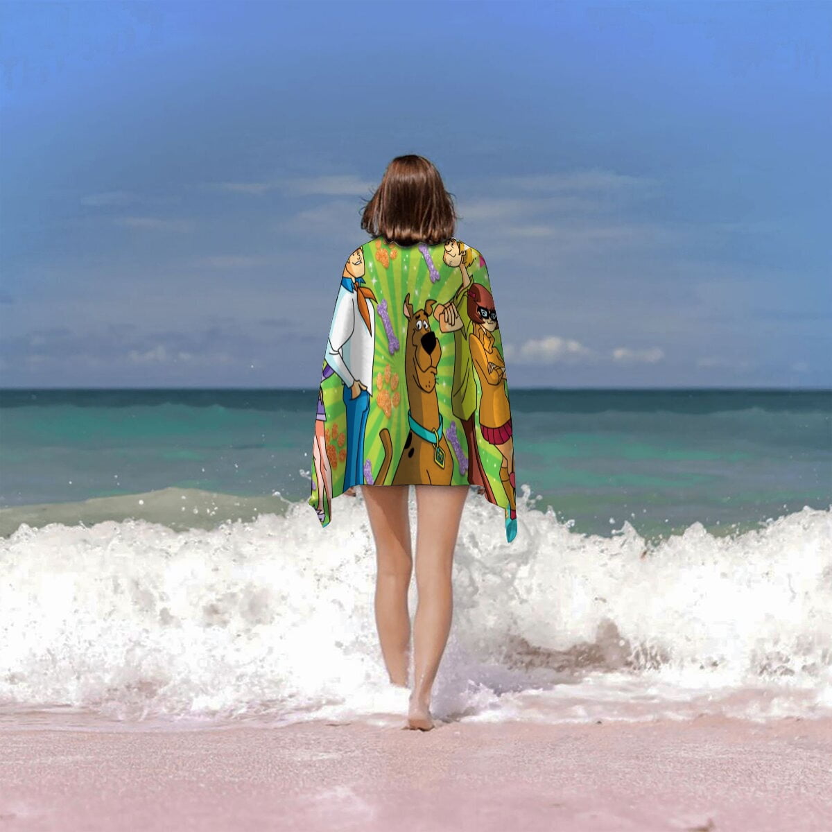 Scooby Gifts Beach Towel for Women Girl Birthday Inspired Fan Bath Outdoor Music Lover