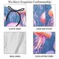 thumbnail image 4 of luoweisi Men's Beach Shorts Quick Dry Swim Trunks with Mesh Lining Colorful Jellyfish S, 4 of 5