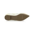 thumbnail image 5 of Unique Bargains Women's Mesh Pointed Toe Slip-On Ballet Flats Beige 7.5, 5 of 7