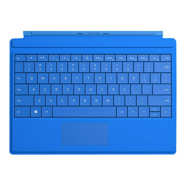 Microsoft 3 Type Cover - Keyboard - backlit - bright blue - for Surface 3 - Walmart.com