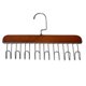 thumbnail image 3 of Colgador de corbatas perfecl de madera organizador colgante marrón oscuro para armario, 3 of 8
