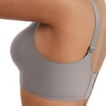 thumbnail image 6 of Yunleeb Invisible Bralette Lightweight Bra with Silicone Line Support Bra YL01-Gray L, 6 of 8