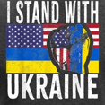 thumbnail image 3 of CafePress - I Stand With Ukraine Flag Amer Long Sleeve T Shirt - Women's Long Sleeve Graphic Tee Casual Fit, 3 of 4