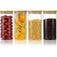 thumbnail image 1 of Recipientes Herméticos de Vidrio con Tapa, 4 Pcs 1500ml Frascos de Vidrio Tarros para Contenedores para Organización de Cocina Frascos para Almacenar Especias Semillas Alimentos Pasta, 1 of 3