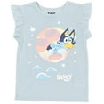 thumbnail image 3 of Bluey Girls T-Shirt and French Terry Shorts Outfit Set Toddler to Big Kid, 3 of 5