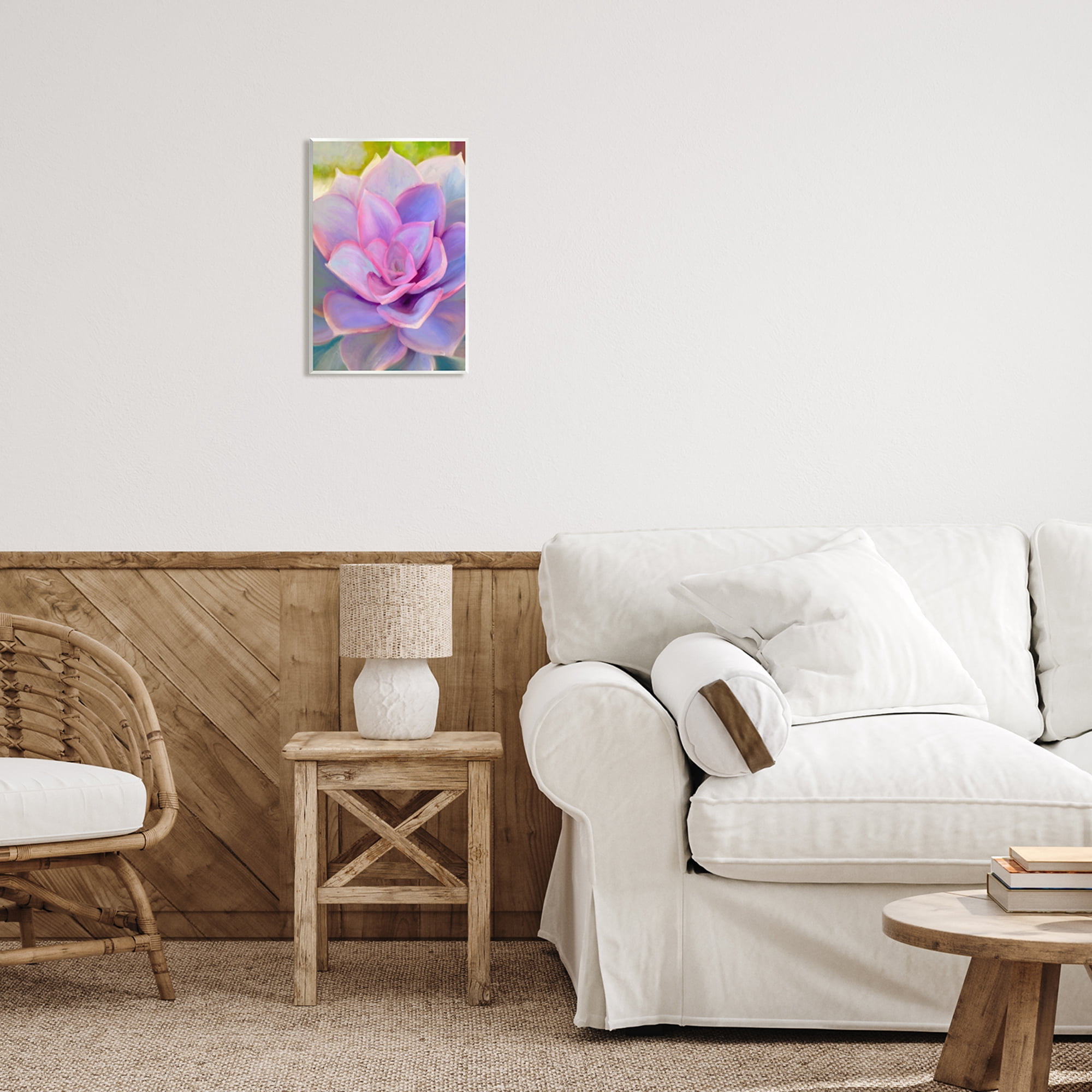 Stupell Industries Purple Plant Leaves Botanical & Floral Painting Unframed Art Print Wall Art, 10 x 15