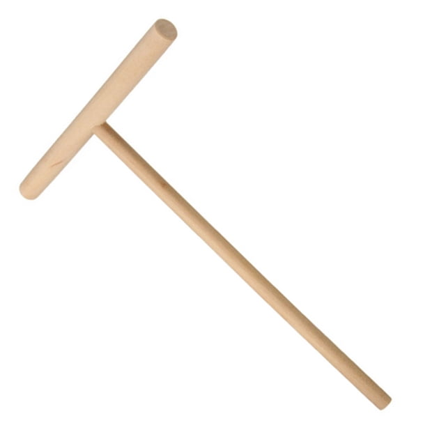 Inteprter Rascador de crepé chino de de 2 piezas, repuesto de mano en forma de T, accesorios reutilizables para hacer tortitas en la Cocina y Comedor