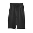 thumbnail image 4 of Cyglowse Capris for Women Petite Length Plus Size Pull on Pedal Pushers Dress Capris Summer Wide Leg Casual Cropped Pants with Pockets Black M, 4 of 6