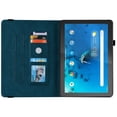 thumbnail image 4 of Allytech Lenovo Tab M10 HD Case 10.1" Tablet Model TB-X505F, Slim Fit PU Leather Butterfly Embossed Shockproof Drop Protection Kickstand TPU Case Cover for Lenovo Tab M10 HD TB-X505F, Darkblue, 4 of 6