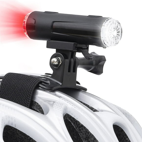 Casco de bicicleta JINKEY 2 EN 1 con luz LED delantera y trasera, impermeable