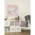 thumbnail image 3 of Marmont Hill Pink Dancing Unicorn Canvas Wall Art, 3 of 7