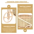 thumbnail image 3 of OUNONA Woven Flower Pot Rattan Tricycle Shape Bamboo Storage for Households 1Pcs, 3 of 5