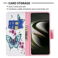 thumbnail image 3 of Designed for Samsung Galaxy S22 5G, Allytech Wallet PU Leather Card Slots Kickstand Flip Case Impact Resistant Protective Magnetic Closure Case for Galaxy S22 6.1", Floral Butterfly, 3 of 5