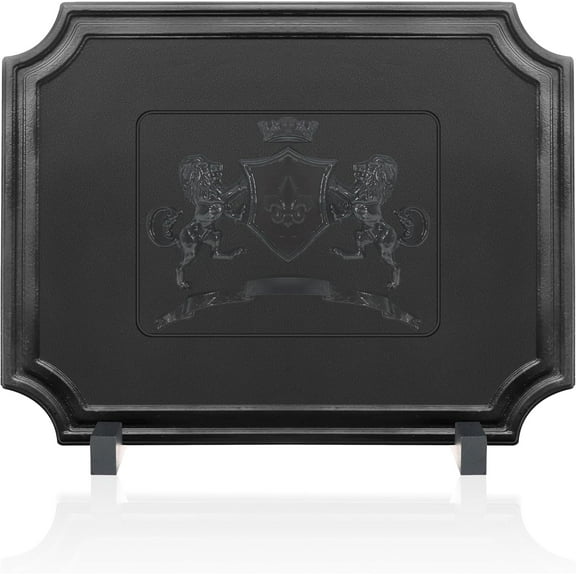 SIMOND STORE - Fire Back for Fireplace - 20"(W) x 16"(H) cast Iron Fireplace Back Plate - Fire Backs for Fireplace Heat Reflection and Wall Protection