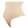 thumbnail image 3 of Maynos Fashion Solid Color Ladies And Women's Waist Seamless Body Shaping Hip Shaping Body Thong Underwear, S-3XL Nude, 3 of 7