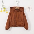 thumbnail image 6 of Liyamei Kids Lightweight Hooded Jacket with Zipper for Fall Windproof Outerwear Size 9-10 Years, 6 of 7