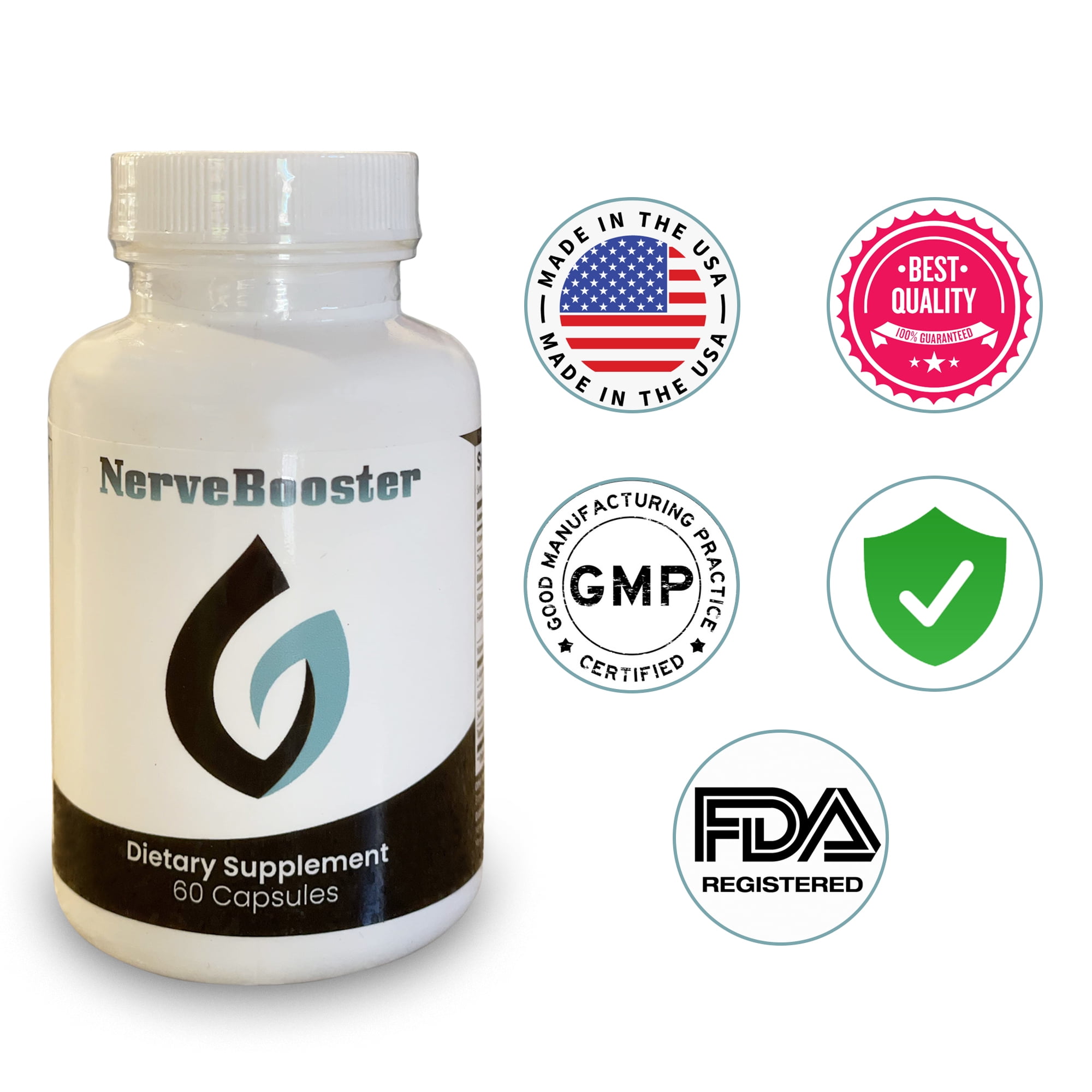 Nerve Booster Nerve Pain Relief Neuropathy Supplement Nerve Renew Repair -  60 Capsules - Walmart.com