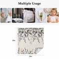 thumbnail image 5 of Grey Eucalyptus Cloth Napkins, Farmhouse Weeping Leaves on Linen Washable and Reusable Dinner Napkins Set of 8, Table Napkin for Kitchen Party Birthday Wedding Hotel Housewarming 20"x20", 5 of 9
