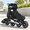 Black-Men 6 / Women 7, variant on Teal Men 8 / Women 9 Adult Inline Skates for Fitness and Casual Urban Skating