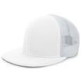 thumbnail image 2 of Pacific Headwear D-Series Trucker Flexfit Cap 4D5 White Xs, 2 of 2