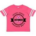 thumbnail image 3 of Inktastic October Breast Cancer Awareness Month Badge Boys or Girls Toddler T-Shirt, 3 of 5