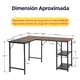 thumbnail image 4 of Escritorio FurnitureR forma L Kante MDF nogal Moderno, 4 of 6