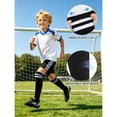 thumbnail image 7 of CHOYURME CHONYURM 4 Pairs Kids Soccer Socks Striped Knee High Socks Baseball Sports Socks for Boys Girls 3-12 Years Old, 7 of 7