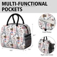 thumbnail image 6 of Insulated Lunch Bag Women Reusable Cute Tote Lunch Box for Adult Men Leakproof Cooler Lunch Bags for Weekend Picnic/Beach Party (Tower ), 6 of 7