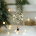 thumbnail image 4 of chaungfeng Christmas Snowflake Pendant, Tree Hanging Iron Ornament, for Indoor Decor, Holiday Party, Gift Giving, 4 of 6