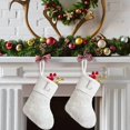 thumbnail image 6 of Tyidzon 7 Inch Christmas Stockings, Super Soft Mini White Plush Christmas Stockings, Personalized Christmas Stockings for Christmas Xmas Tree Holiday Fireplace, 6 of 7