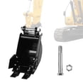 thumbnail image 6 of golytefs 200mm Mini Excavator Bucket with Metal Teeth Narrow Trenching Digger Buckets, 6 of 8