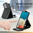 thumbnail image 2 of Zipper Wallet Case for Samsung Galaxy A53 5G, PU Leather [Card Holder Slot Handbag] with Adjustable Kickstand Flip Phone Cover for Samsung Galaxy A53 5G Black, 2 of 7