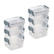 thumbnail image 3 of 6 cajas de almacenamiento de escritorio transparentes para organizar joyas, apilables, con hebillas de colores aleatorios., 3 of 5