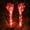 Red, variant on KOYPTL 2 Hands LED Skeleton Hand Ground Stake Lights Halloween Decorations 3 Modes Color,Waterproof Bone Arm Pathway Lamp,Outdoor Cemetery Lawn Garden Halloween Graveyard Scene Decor