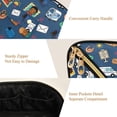 thumbnail image 5 of FORMRS Makeup Bag Travel Cosmetic Organizer for Women Fold Flat Zipper Pouch with Handle, Cartoon Mail Truck Pattern, 5 of 8