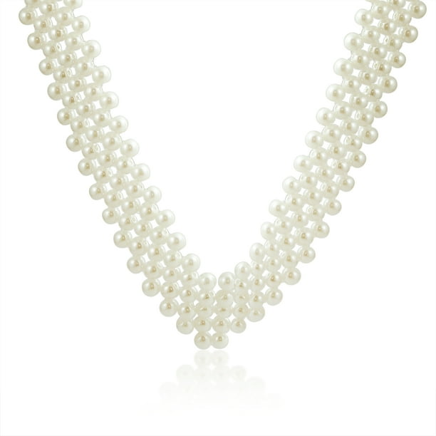 Pearl v necklace discount