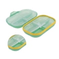 thumbnail image 3 of Unique Bargains 1 Pc 7 Grids Double Layer Pill Case Portable for Travel Clear Green, 3 of 6