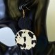 thumbnail image 2 of Nueva Vaca Patrón Animal Pendientes de cuero de las mujeres Ronda de la gota de agua Pendientes de cuero elegante colgante de la joyería de las mujeres, 2 of 4