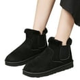 thumbnail image 3 of Xiaoxatg Women's Boots Comfortable and Cozy Real Wool Winter Boots for Warmth and Comfort 8 Black, 3 of 9