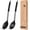 Style A, variant on DISEN Heat Resistant Large Silicone Cooking Spoon, Solid Slotted Spoons, Nonstick Kitchen Cookware Utensils, Mixing, Serving, Stiring Large Spoons, Black