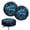 Blue Starry Dolphin Floral, variant on FUIALDOLG Easy to Clean Bar Stool Seat Covers, Blue Starry Dolphin Floral Polyester Soft Kitchen Chair Cover for Coffee Shop Home