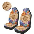 thumbnail image 5 of Binienty Boho Car Seat Covers Women Girly Front Seats Fluffy Fuzzy Auto Seat Cover Thick Warm Carseat Covers 2 Pieces Car Interior Decor for SUv Truck Van Sedan, 5 of 8