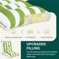 thumbnail image 4 of XXLYY Outdoor High Back Chair Cushions 2-Pack, 44”x22”x4” Waterproof Fade-Resistant Cushions with Ties for Adirondack & Rocking Chairs, 4 of 7
