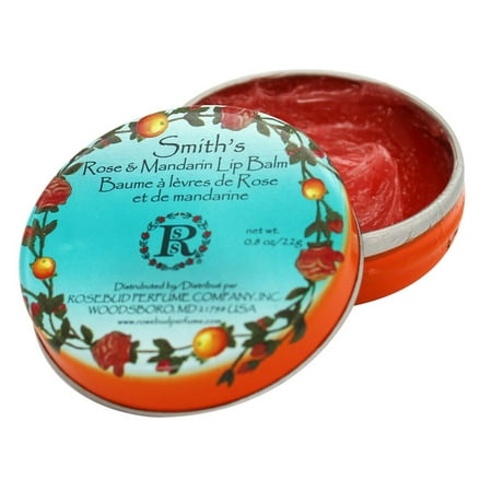 Mandarin Lip Balm - Rosebud Perfume Co. Smith's Rose & Mandarin Lip Balm, 0.8 oz.