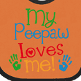thumbnail image 4 of Inktastic My Peepaw Loves Me Boys or Girls Baby Bib, 4 of 4