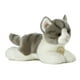 thumbnail image 1 of Peluche Aurora®, adorable gato atigrado gris Miyoni®, 20 cm, 1 of 2