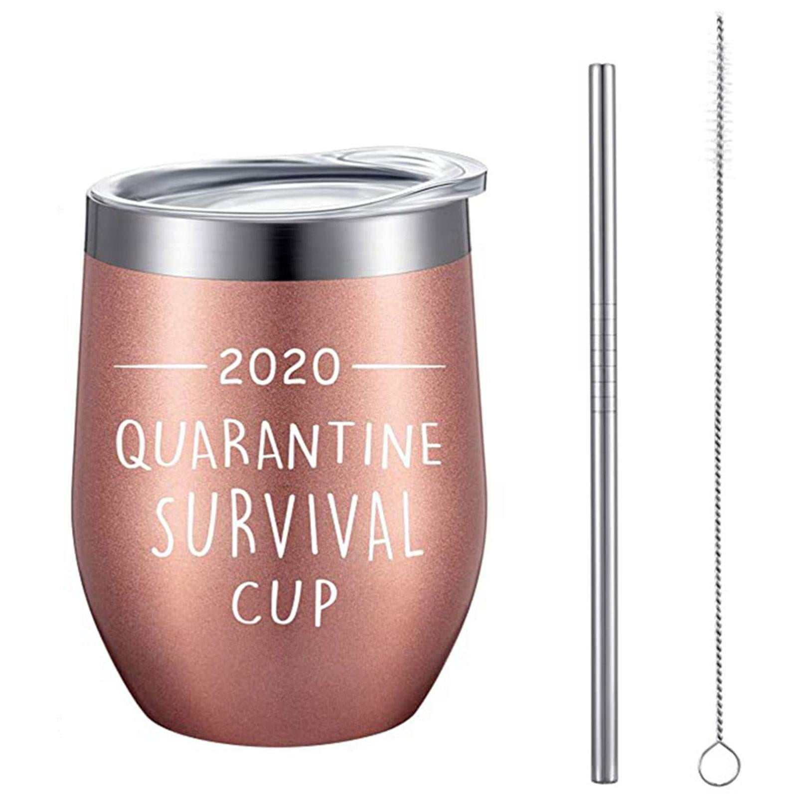 30th Birthday 2020 quarantine Wine Glass Vacuum Insulated Tumbler Friends Fan 