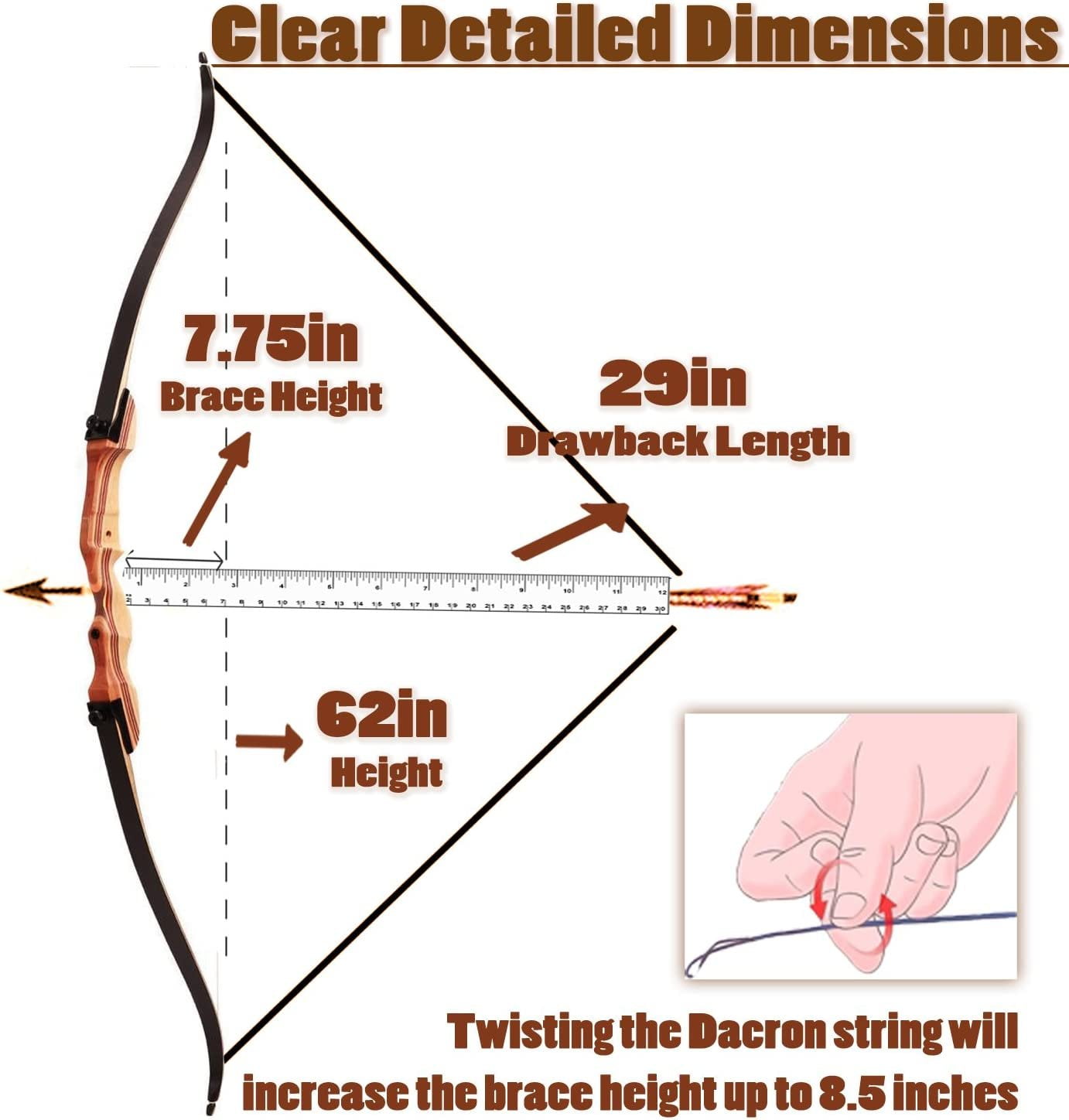 Recurve Bow Dimensions