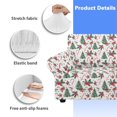 thumbnail image 6 of XYZCANDO Christmas Flower Stretch Armchair Slipcover Universal Sofa Covers for Living Room Dogs Pet Furniture Protection Polyester Armchair Slipcovers with Anti Slip Foam Sticks, 6 of 6